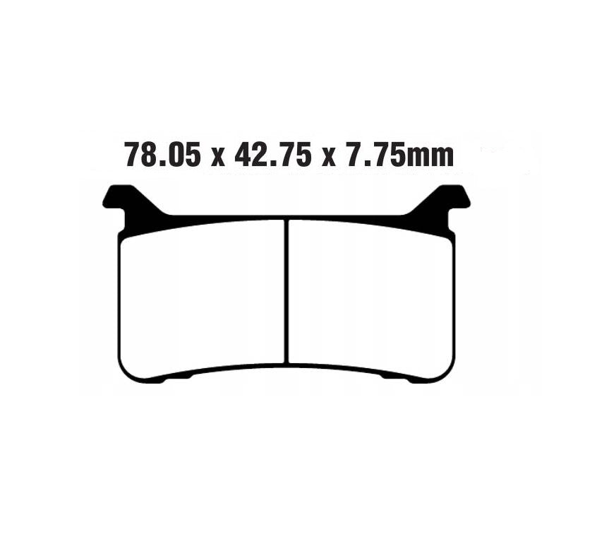 BRAKE PADS KH700 SINTERED METALLIC (GOLD) SPORT FRONT