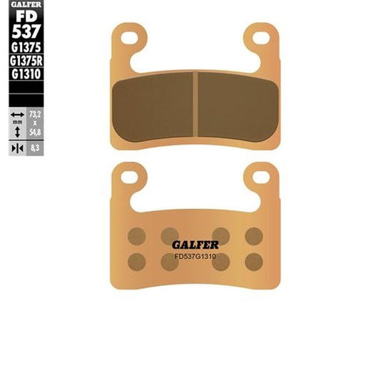 BRAKE PADS KH724 SINTERED METALLIC (GOLD) RACING BMW S1000RR 19-23 S1000XR 20-23 R1250GS 19-23 R1250RT 19-23