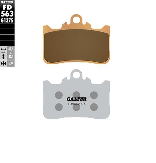 BRAKE PADS KH759 SINTERED METALLIC (GOLD) SPORT HONDA CB500F 22-24 CB500 HORNET 24 CBR500R 22-24 CB750 HORNET 22-24