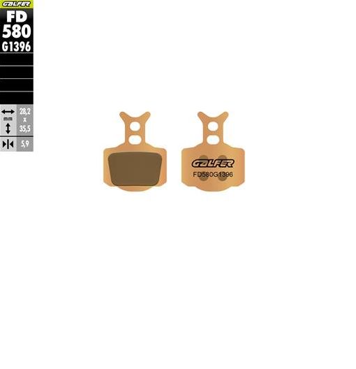 BRAKE PADS SINTERED METALLIC (GOLD) OFF ROAD KTM SX50 23-25