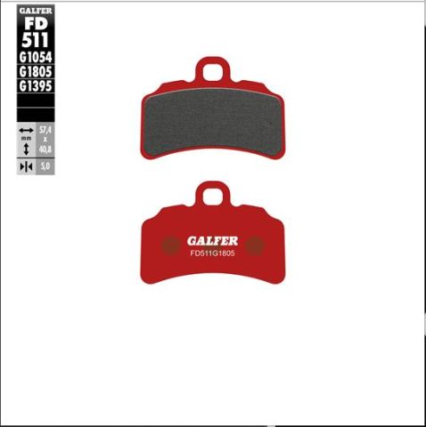 BRAKE PADS SEMI-METALLIC TRIAL FRONT BETA EVO 125/250/300 17-23 GAS GAS TRIAL GP 125/250/280/300 19- TXT 125/250/280/300 19- SHERCO 300 ST 21- MONTESA COTA 260/300 18-