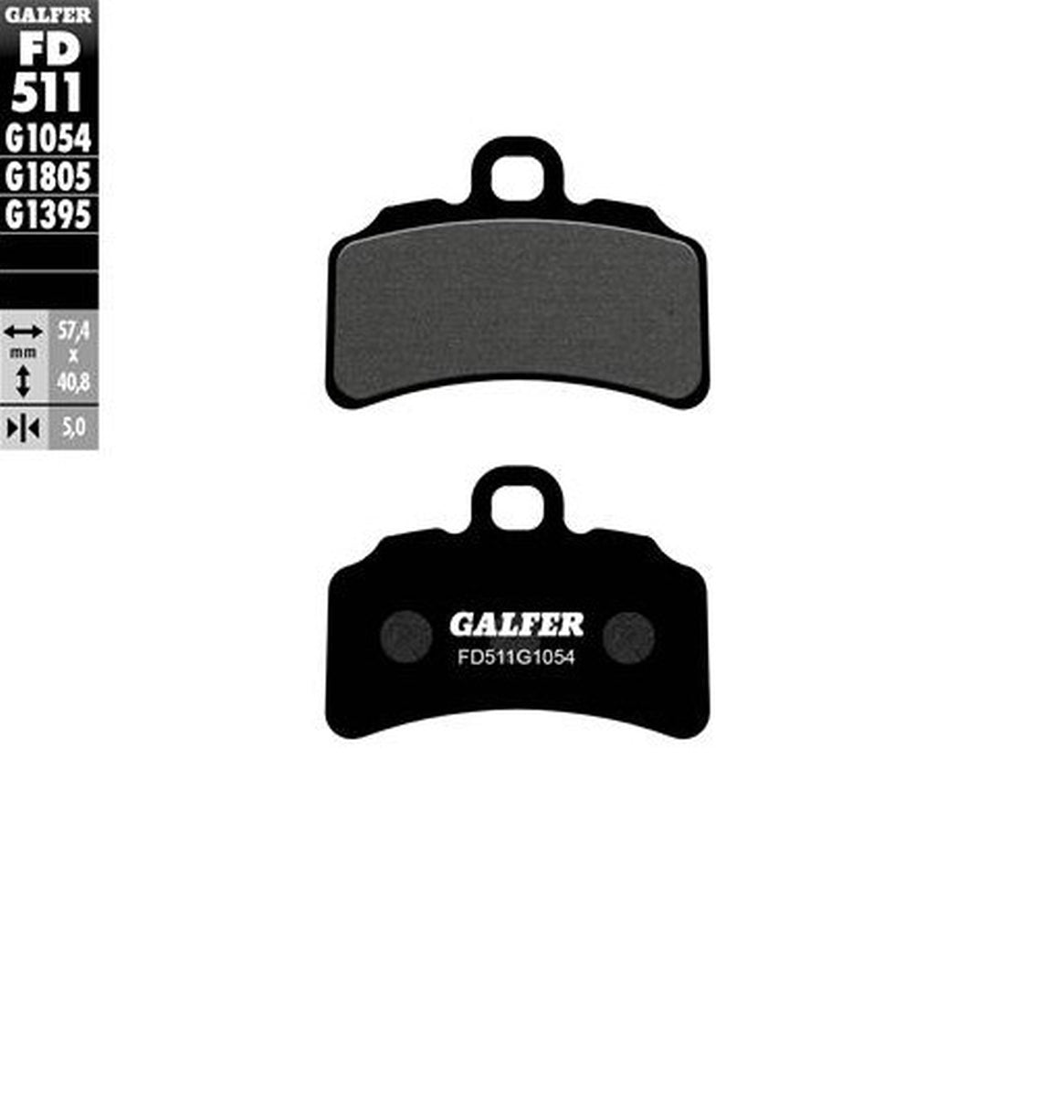 BRAKE PADS SEMI-METALLIC TRIAL FRONT BETA EVO 125/250/300 17-23 GAS GAS TRIAL GP 125/250/280/300 19- TXT 125/250/280/300 19- SHERCO 300 ST 21- MONTESA COTA 260/300 18-