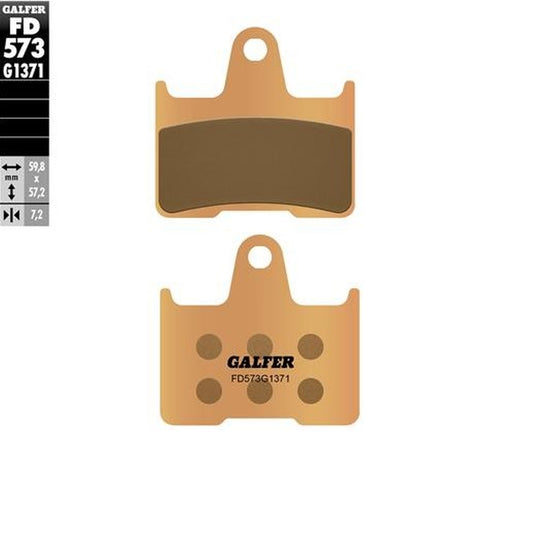 BRAKE PADS KH254 SINTERED METALLIC (GOLD) STREET BMW M 1000 R 23-24 M 1000 RR 21- REAR