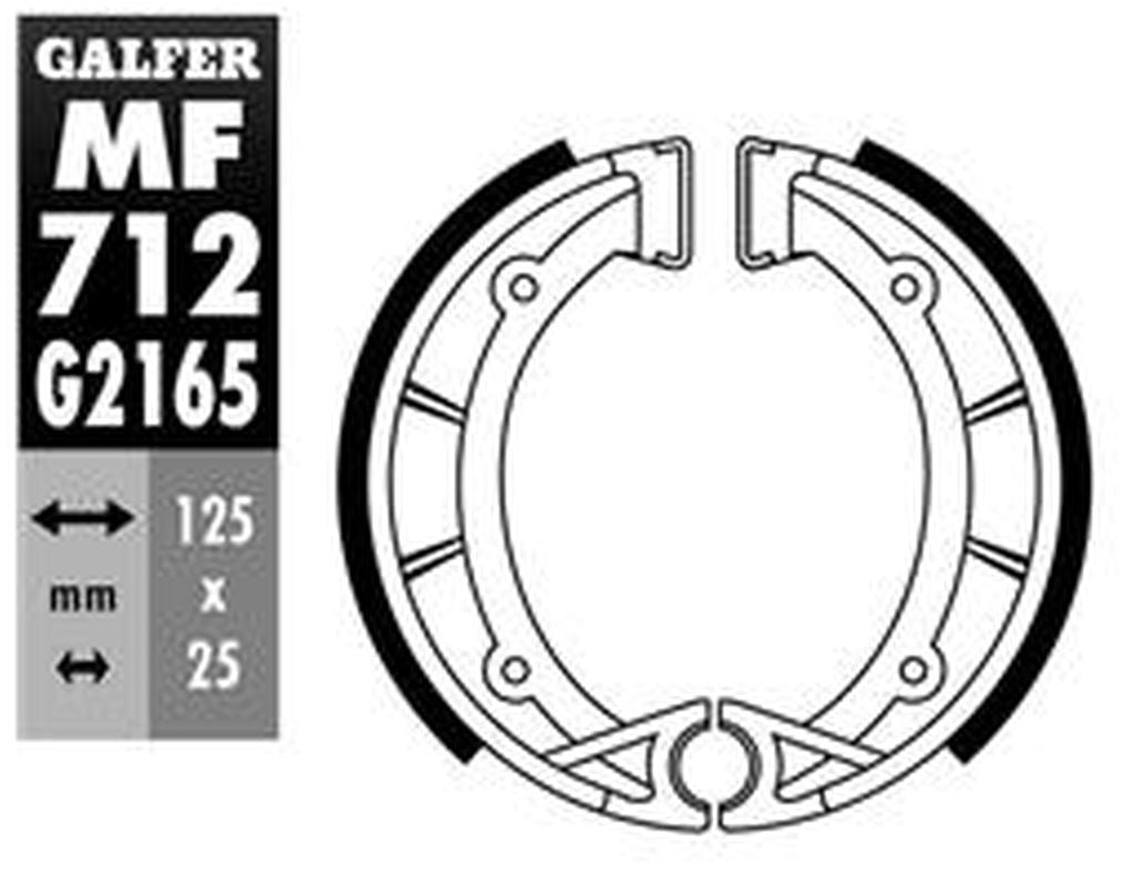 BRAKE SHOES REAR APRILIA TX125/240/300/311 85- BETA TR33/34 86-89 FANTIC TRIAL 125 86-88 TRIAL 201-1/243-2 86- TRIAL 249 89-94 TRIAL 301-1/303-1 86-88