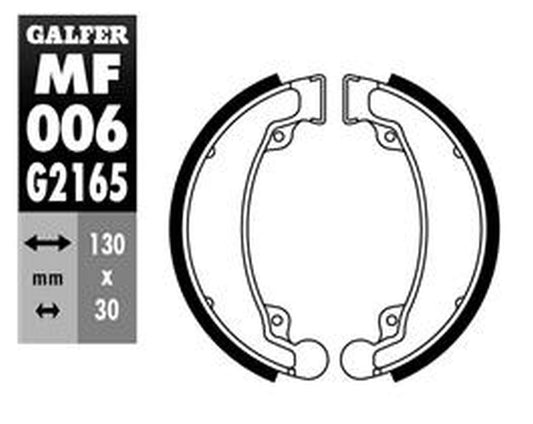 BRAKE SHOES REAR SH310 HONDA CB125 74-89 CB250 88-97 XBR500 85- TRX250 03-09