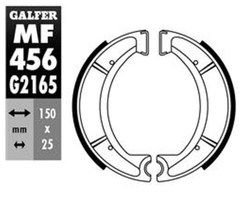 BRAKE SHOES REAR SH510 YAMAHA SR500 78- XT600 85-86 XT600Z TENERE 83-88 YZ490 86-