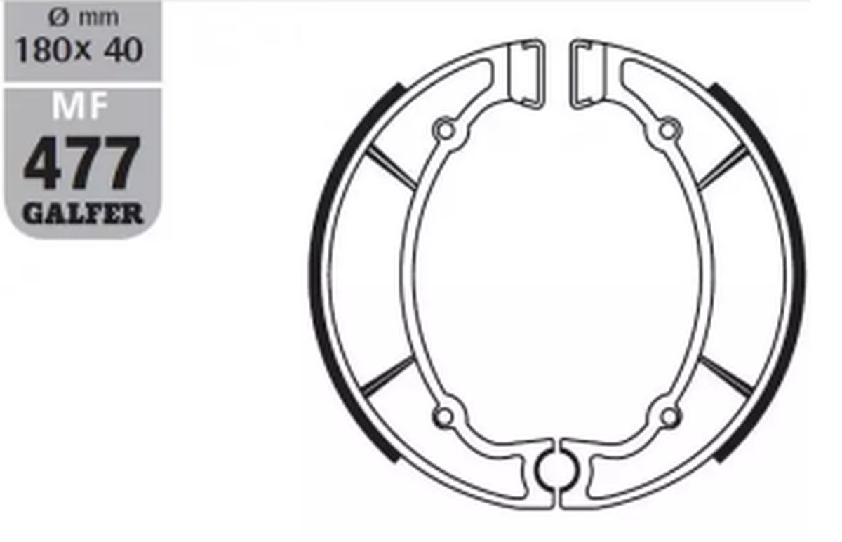 BRAKE SHOES REAR SH512 YAMAHA XJ550 81-84 XV750 VIRAGO 92-94 XV750 SPECIAL 81-84 XZ550 82-84 YX600 RADIAN 86-90 XV500 83-84