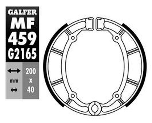 BRAKE SHOES REAR SH515 YAMAHA XJ650 80-88 XJ650 SECA TURBO/XJ750 81 XV1000 81-85 XV1100 86-98 XV535 VIRAGO 87-98 XVS650 DRAG STAR 97-
