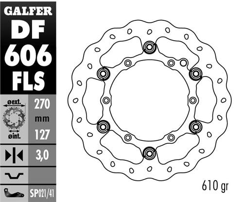 BRAKE DISC 270MM FLOATING KTM ALL MODELS, HUSABERG (NG140)