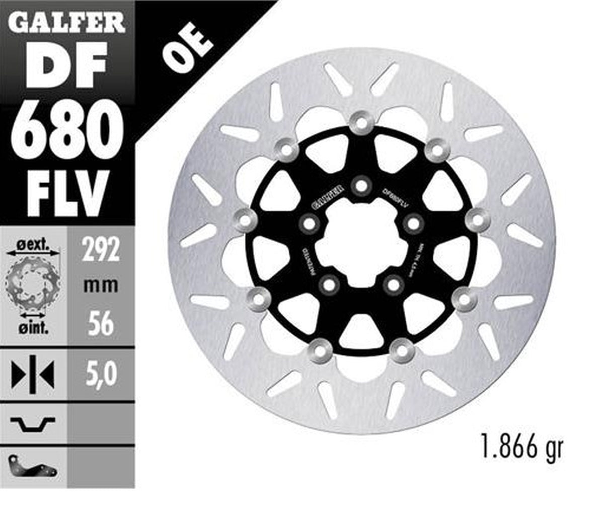 BRAKE DISC FRONT HARLEY-DAVIDSON (292X56X5) FLOATING