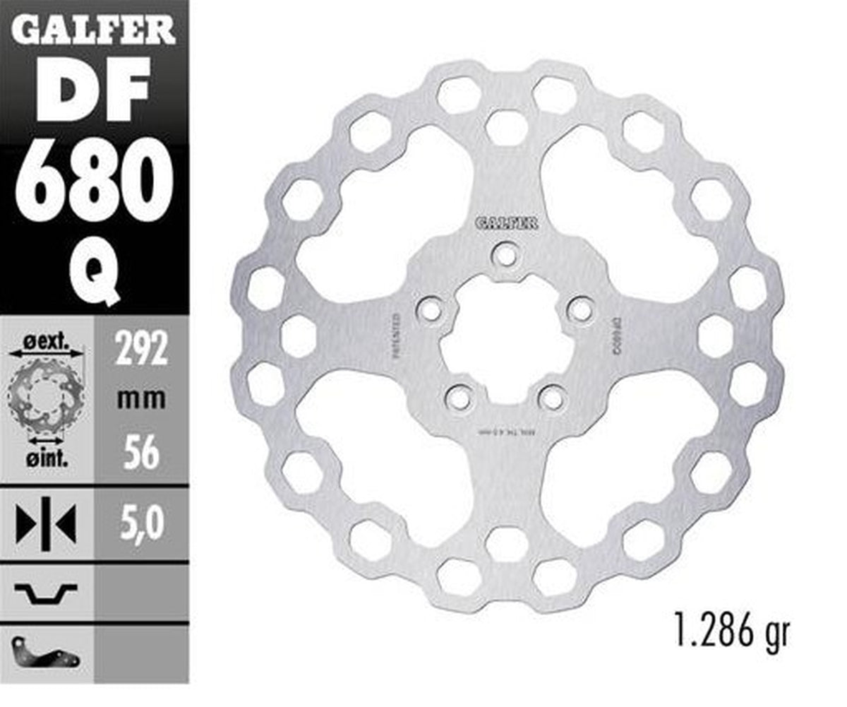 BRAKE DISC FRONT HARLEY-DAVIDSON (292X56X5) CUBIQ