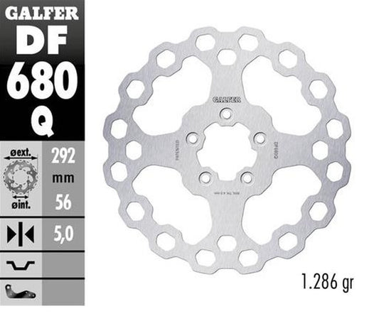 BRAKE DISC FRONT HARLEY-DAVIDSON (292X56X5) CUBIQ