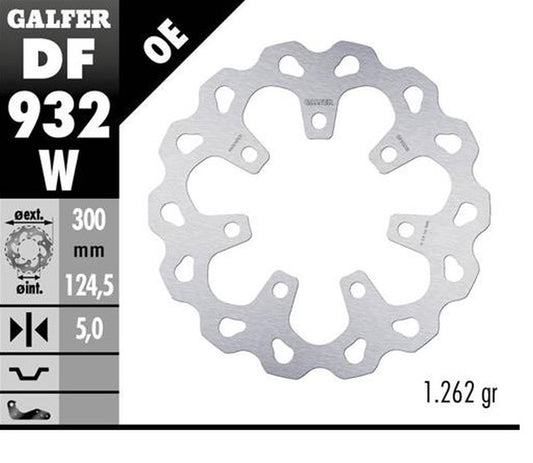 BRAKE DISC FRONT HARLEY-DAVIDSON (300X124.5X5) WHEEL CHISER/SLICER 09-18