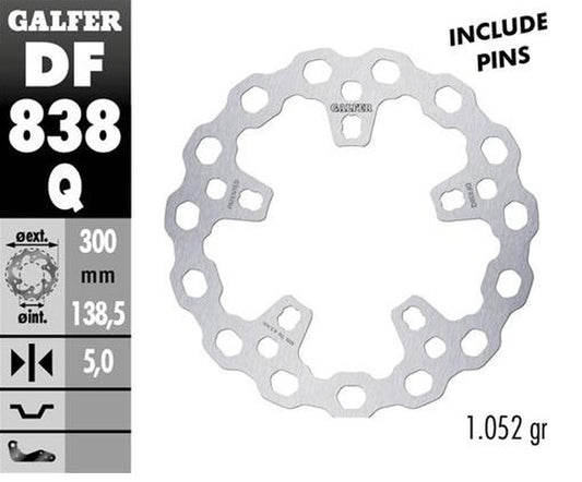 BRAKE DISC FRONT HARLEY-DAVIDSON (300X138X5) CUBIQ