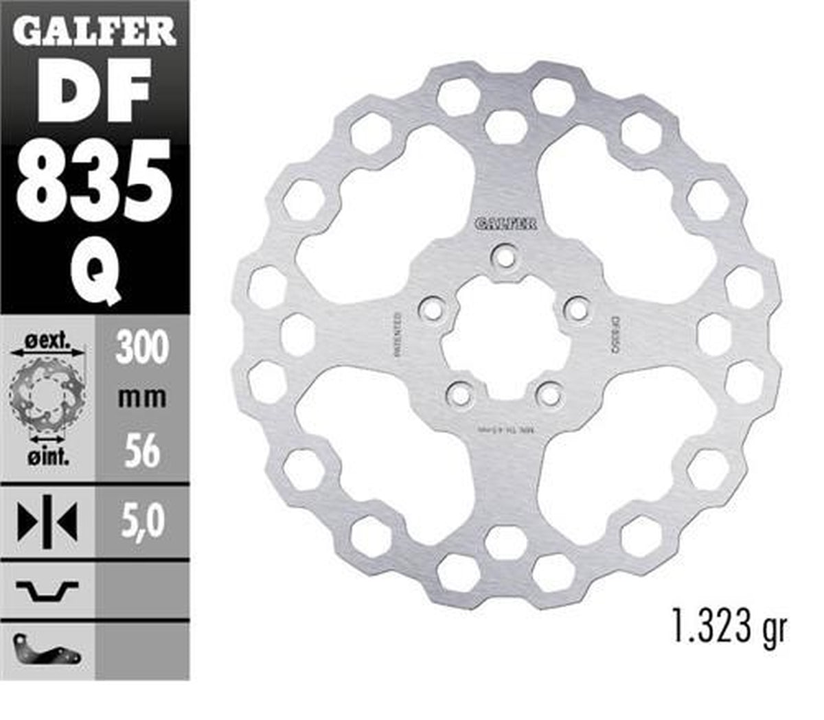 BRAKE DISC FRONT HARLEY-DAVIDSON (300X56X5) CUBIQ