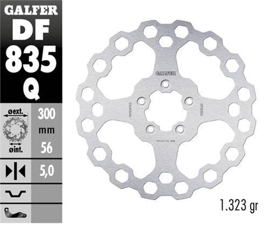 BRAKE DISC FRONT HARLEY-DAVIDSON (300X56X5) CUBIQ