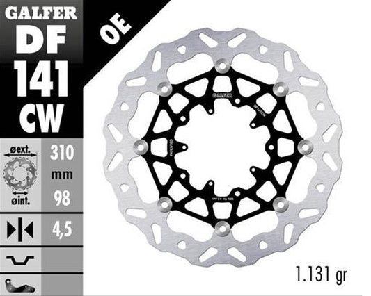 BRAKE DISC FRONT HONDA CRF1100L AFRICA TWIN 20- (310X98X4.5MM) WAVE FLOATING