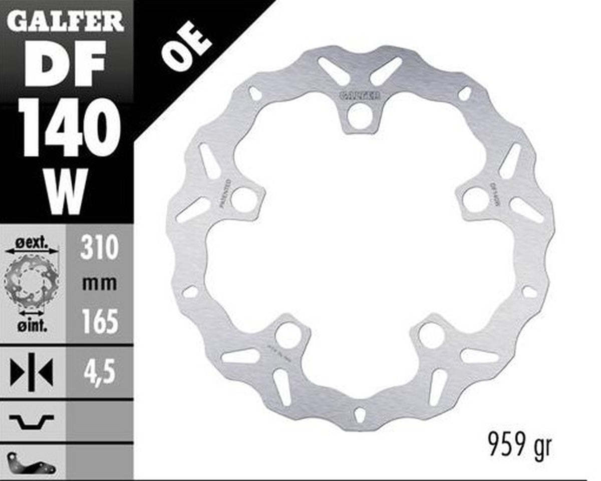 BRAKE DISC FRONT HONDA VFR1200X CROSSTOURER 12- (310X165X4.5MM) WAVE FIXED