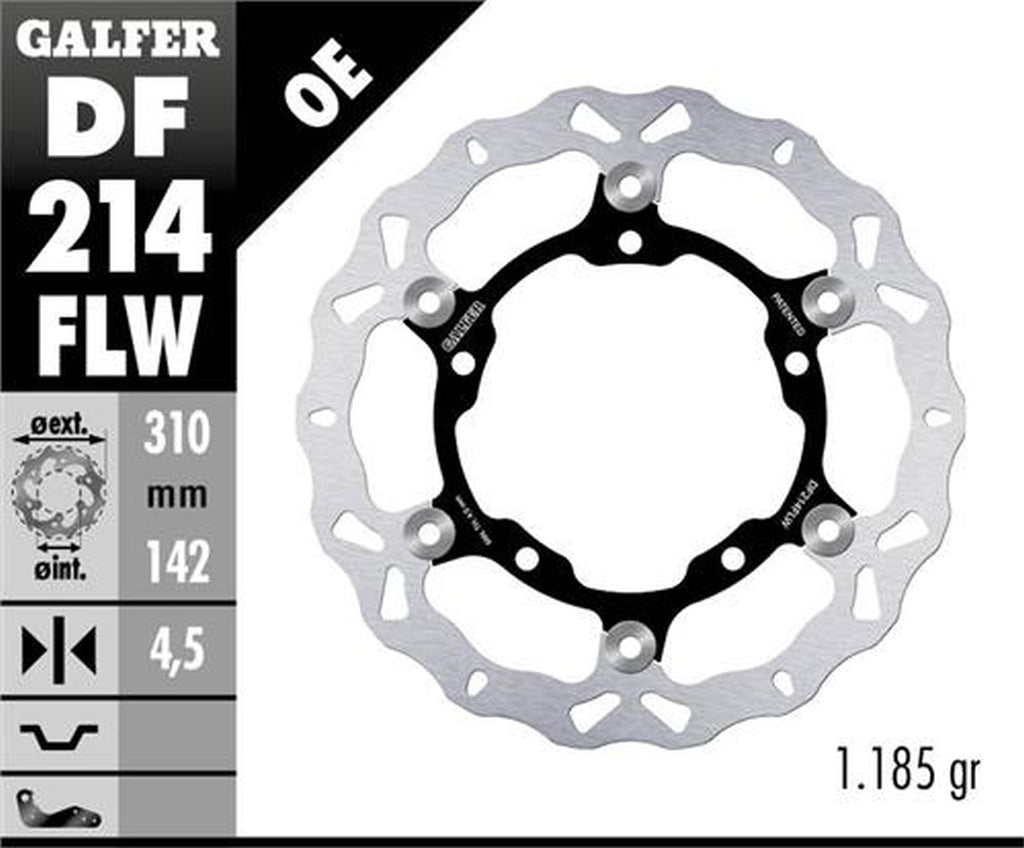 BRAKE DISC FRONT KAWASAKI NINJA400/ABS 18- Z400 20- ZX25R 20- (310X142X4.5MM) WAVE FLOATING