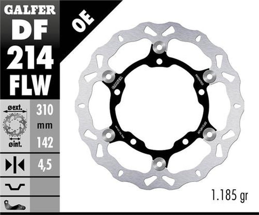 BRAKE DISC FRONT KAWASAKI NINJA400/ABS 18- Z400 20- ZX25R 20- (310X142X4.5MM) WAVE FLOATING