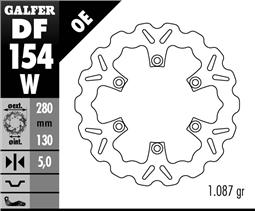 BRAKE DISC FRONT KAWASAKI ER5, GPZ750/900 WAVE