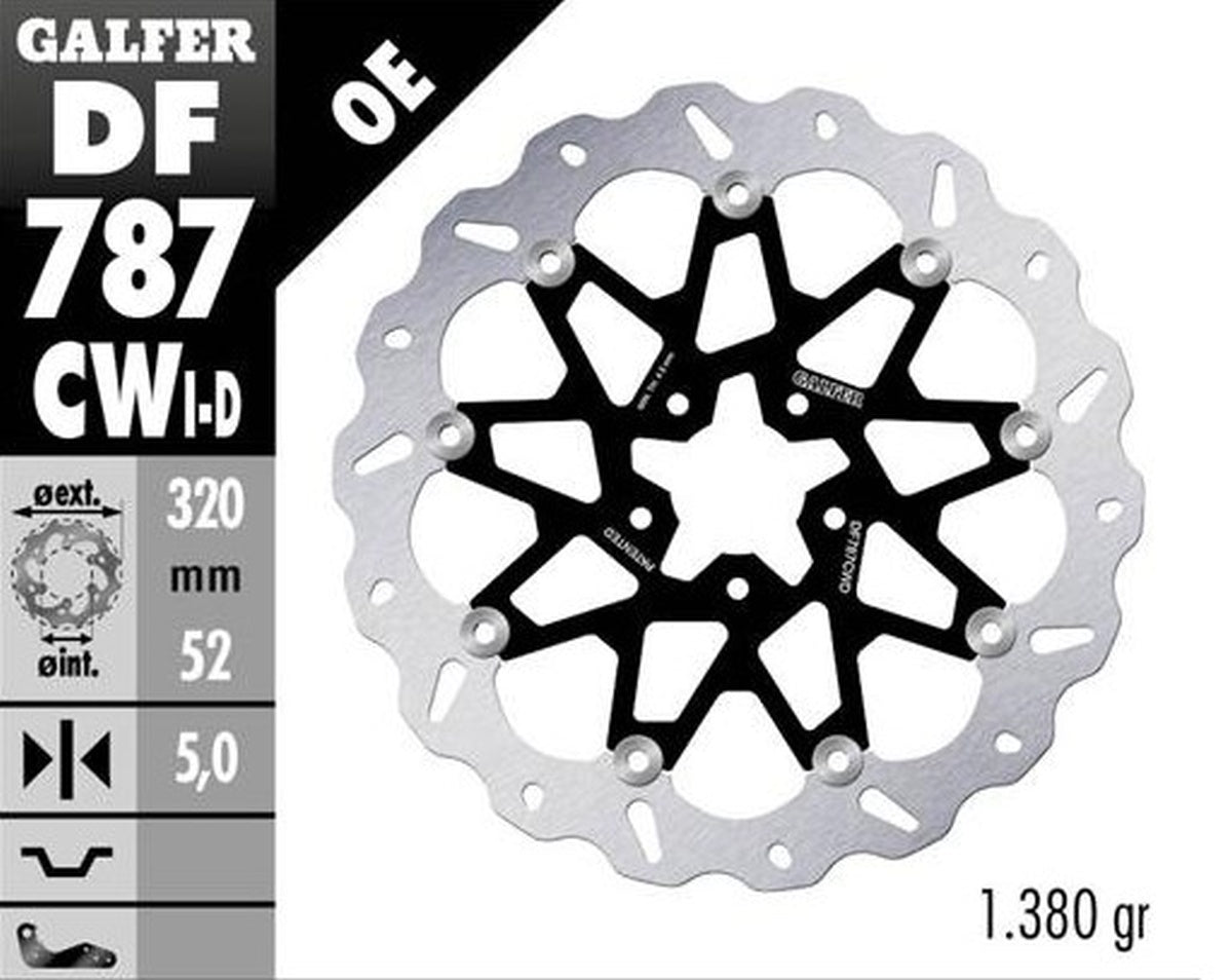 BRAKE DISC FRONT KTM 690 DUKE 12-16 890 DUKE 20-23 HUSQVARNA 701 SVARTPILEN 18-19 VITPILEN 18-19 (RIGHT) (320X52X5MM) WAVE FLOATING
