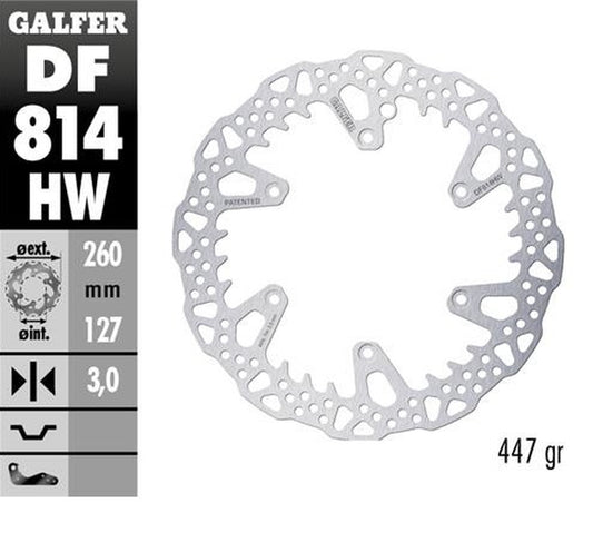 BRAKE DISC FRONT BETA 250RR 12-24 300RR 13-24 350RR 13-24 400/430/450/480/498 13-24 X-TRAINER 15-24 (260X127X3MM) SHARK ENDURO MX