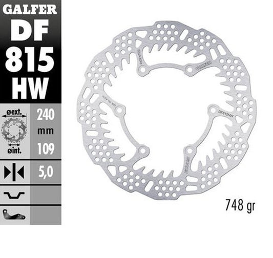 BRAKE DISC REAR BETA 250RR 12-24 300RR 13-24 350RR 13-24 400/430/450/480/498 13-24 X-TRAINER 15-24 (240X109X5MM) SHARK ENDURO MX