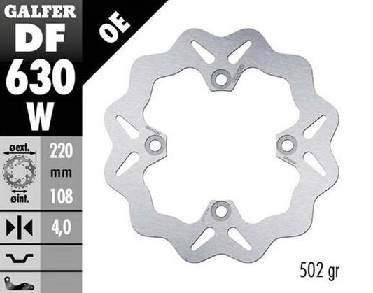 BRAKE DISC REAR DUCATI (220X108X4MM) WAVE