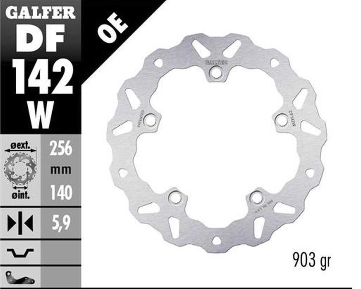 BRAKE DISC REAR HONDA CRF1100L AFRICA TWIN 20- (256X140X5.9MM) WAVE FIXED