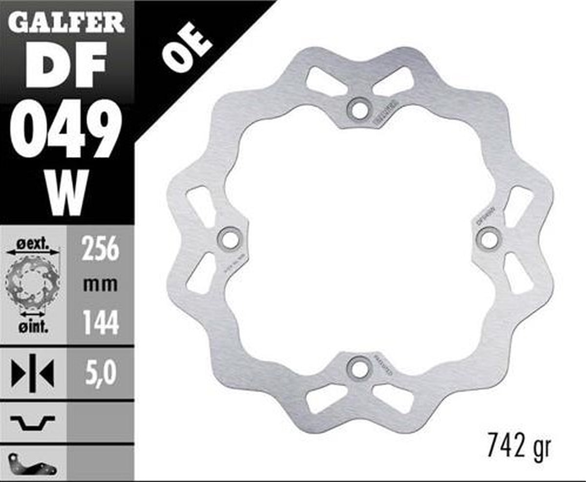 BRAKE DISC REAR HONDA XRV750 AFRICA TWIN 90- CMX1100 REBEL 21- NT1100 22- (256X144X5MM) WAVE FIXED