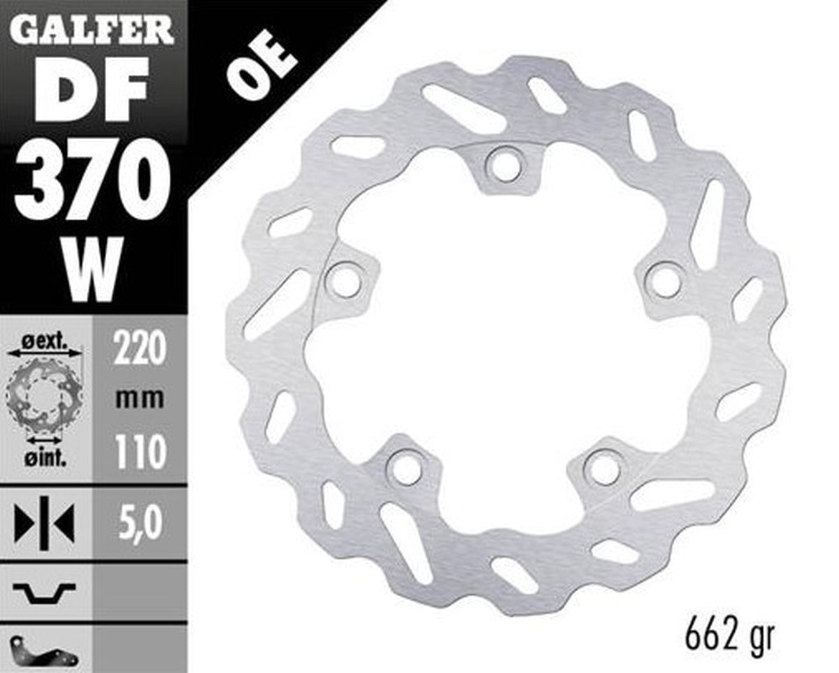 BRAKE DISC REAR SUZUKI GSX-R1000 16- (220X110X5MM) WAVE FIXED