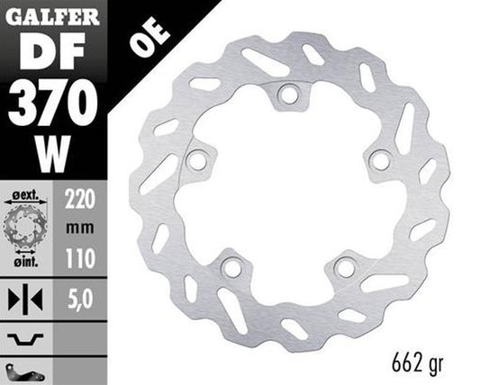 BRAKE DISC REAR SUZUKI GSX-R1000 16- (220X110X5MM) WAVE FIXED
