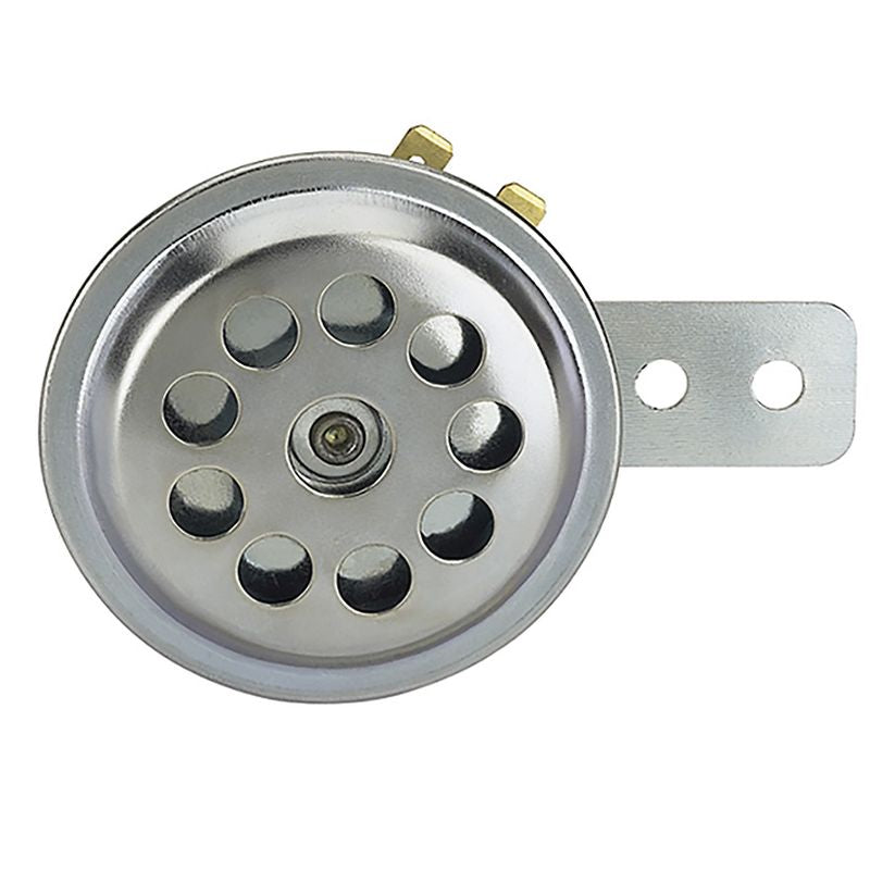 HORN (SOUND SIGNAL) UNIVERSAL SILVER CHROMED (DIAMETER 70 MM)