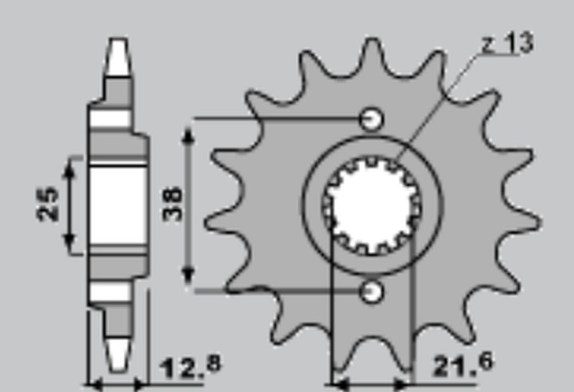 FRONT SPROCKET 511 14 KLR650 90-14, KLX650 (JTF509.14), KAWASAKI