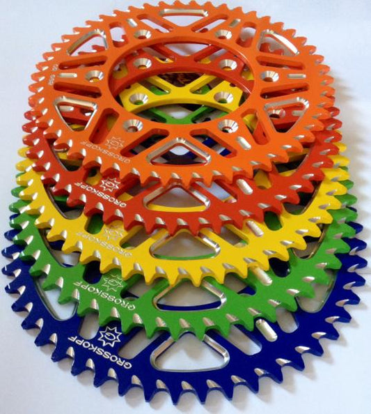 REAR SPROCKET ALUMINUM ERGAL T7075 GREEN COLOR 489 48 KX/KXF 125/250/450 83-22 (JTR460.48), KAWASAKI