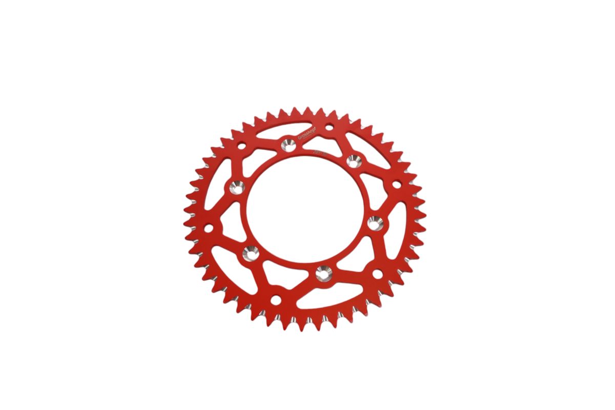 REAR SPROCKET ALUMINUM T7075 (ERGAL) RED COLOR 289 50 (JTR210.50) (CHAIN 520) CR/CRF 83-25, RR 13-25, HONDA/BETA