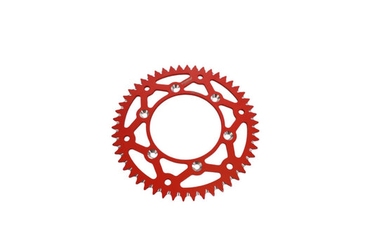 REAR SPROCKET ALUMINUM T7075 (ERGAL) RED COLOR 289 50 (JTR210.50) (CHAIN 520) CR/CRF 83-25, RR 13-25, HONDA/BETA