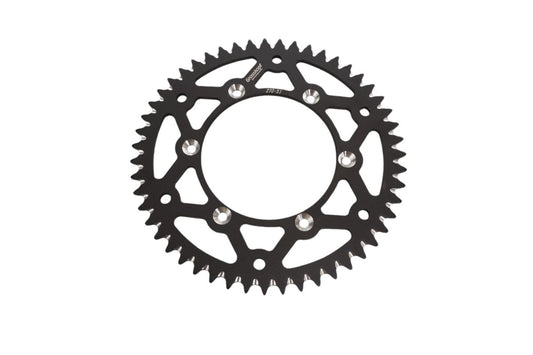 REAR SPROCKET ALUMINUM T7075 (ERGAL) 270 52 (JTR251.52) YZ/YZF 99-24, WRF 01-24 BLACK COLOR, YAMAHA