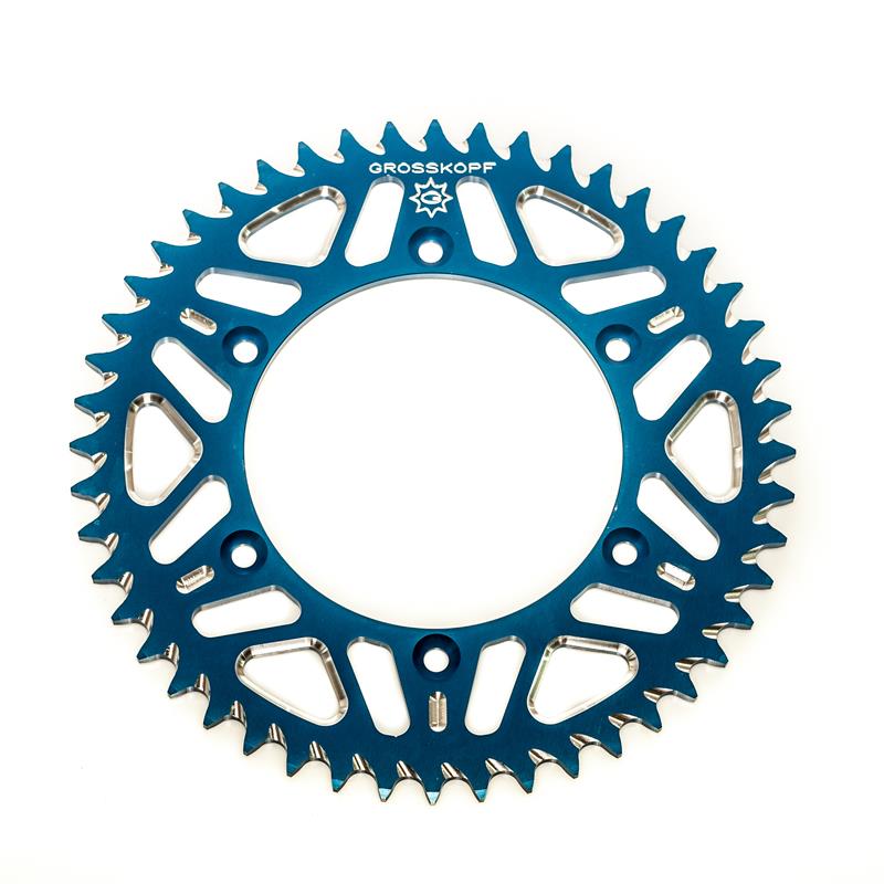 REAR SPROCKET ALUMINUM T7075 (ERGAL) BLUE COLOR 270 49 (JTR251.49) (CHAIN 520) YZ/YZF 99-25, WRF 01-25, YAMAHA
