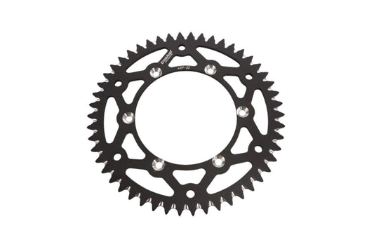 REAR SPROCKET ALUMINUM T7075 (ERGAL) 489 50 (JTR460.50) KX/KXF 83-24, RMZ 04-06 BLACK COLOR, KAWASAKI/SUZUKI