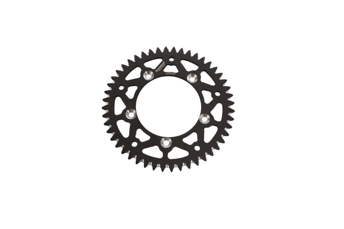 REAR SPROCKET ALUMINUM T7075 (ERGAL) 4552 48 SX65 98-24 (JTR894.48) BLACK COLOR, KTM