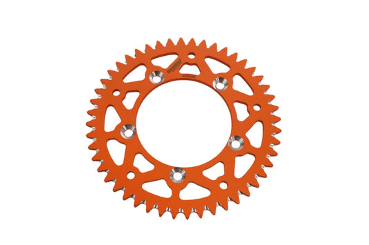 REAR SPROCKET ALUMINUM T7075 (ERGAL) 4552 48 SX65 98-24 (JTR894.48) ORANGE COLOR, KTM