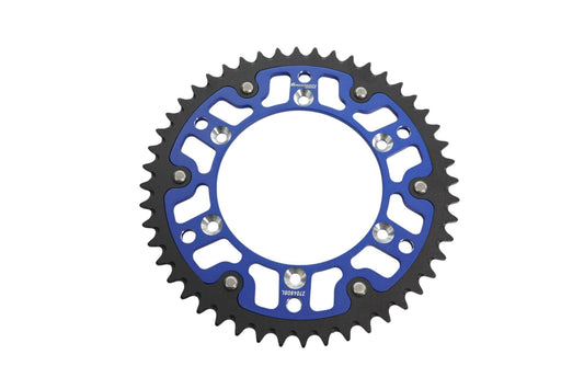 REAR SPROCKET DUAL RING / STEALTH (STEEL-ALUMINUM) 270 48 (JTR251.48) (CHAIN 520) YZ/YZF 99-25, WRF 01-25 BLUE COLOR, YAMAHA