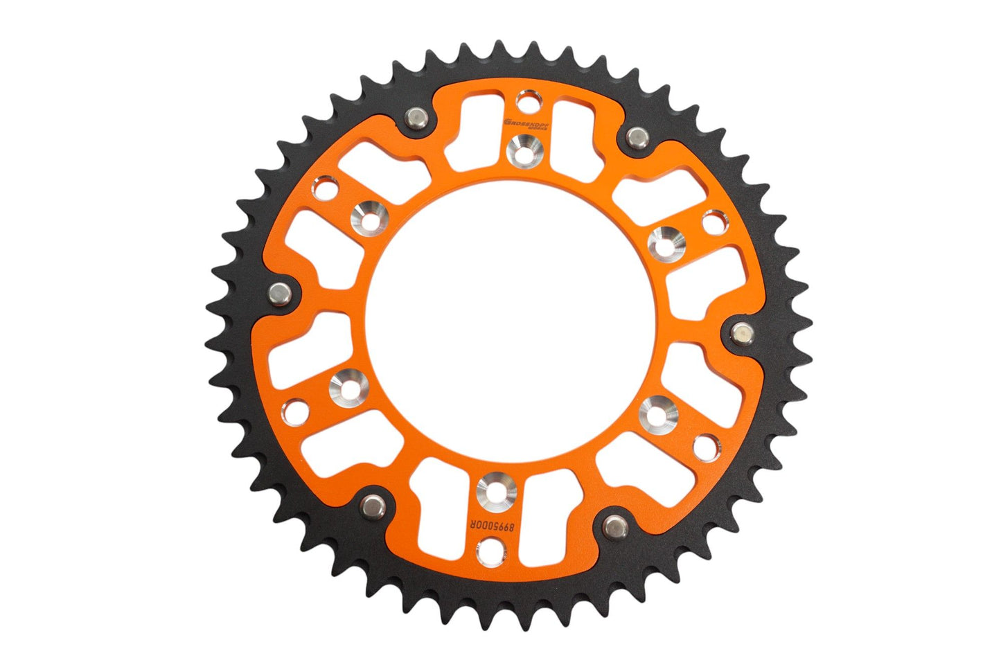 REAR SPROCKET DUAL RING / STEALTH (STEEL-ALUMINUM) 899 49 (JTA897.49) (CHAIN 520) KTM/HUSQVARNA/HUSABERG/GASGAS ORANGE COLOR