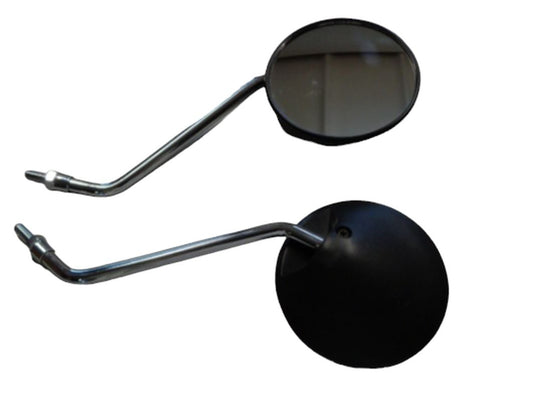 UNIVERSAL MIRROR WITHOUT HOMOLOGATION 2 PCS SET (M8/1.25) LEFT/RIGHT THREAD, BLACK COLOR (SET 2 PCS)