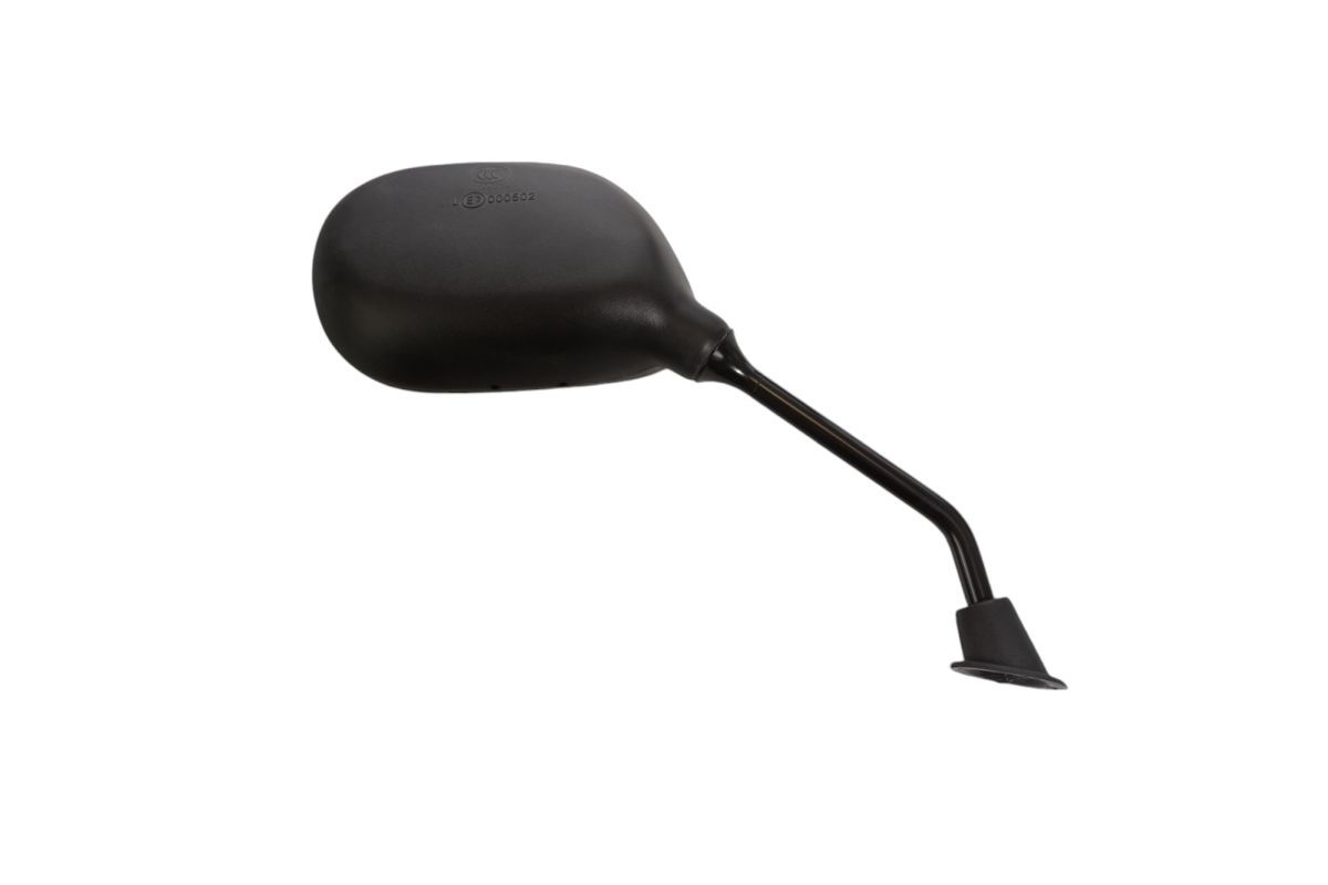 UNIVERSAL RIGHT MIRROR WITH HOMOLOGATION (M8/1.25) LEFT THREAD, BLACK COLOR (SCOOTER YAMAHA MBK)