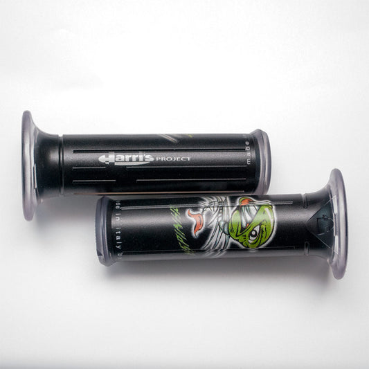 GRIPS 01684-NE (120 MM/22 MM) WITHOUT HOLE BLACK/GREEN COLOR 