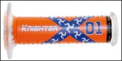 GRIPS 01689-DK01 KNIGHTER01 (115 MM/22 MM) WITHOUT HOLE ORANGE/BLUE COLOR 