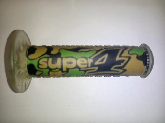 GRIPS 01691/L-MI SUPER 4 CAMOUFLAGE (130 MM/22 MM) WITHOUT HOLE GREEN/BROWN COLOR 
